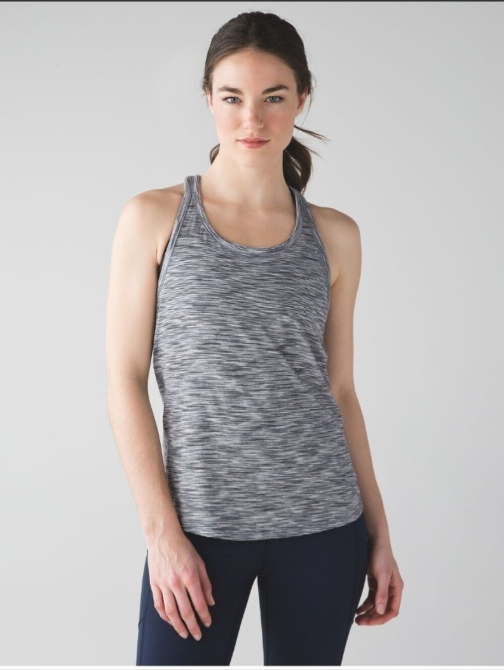 Lululemon Yogi Everyday Tank🖤🩶 Space Dye White Black